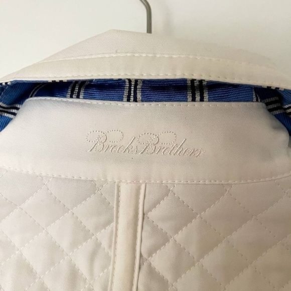 NEW Brooks Brothers Woman’s Quilted Jacket 10 Off White - Picture 2 of 3